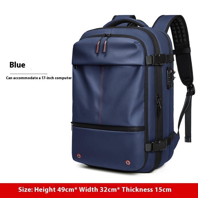 Men's Large-capacity Backpack Dry Wet Separation Anti-theft Package Business Leisure Unisex Backpack