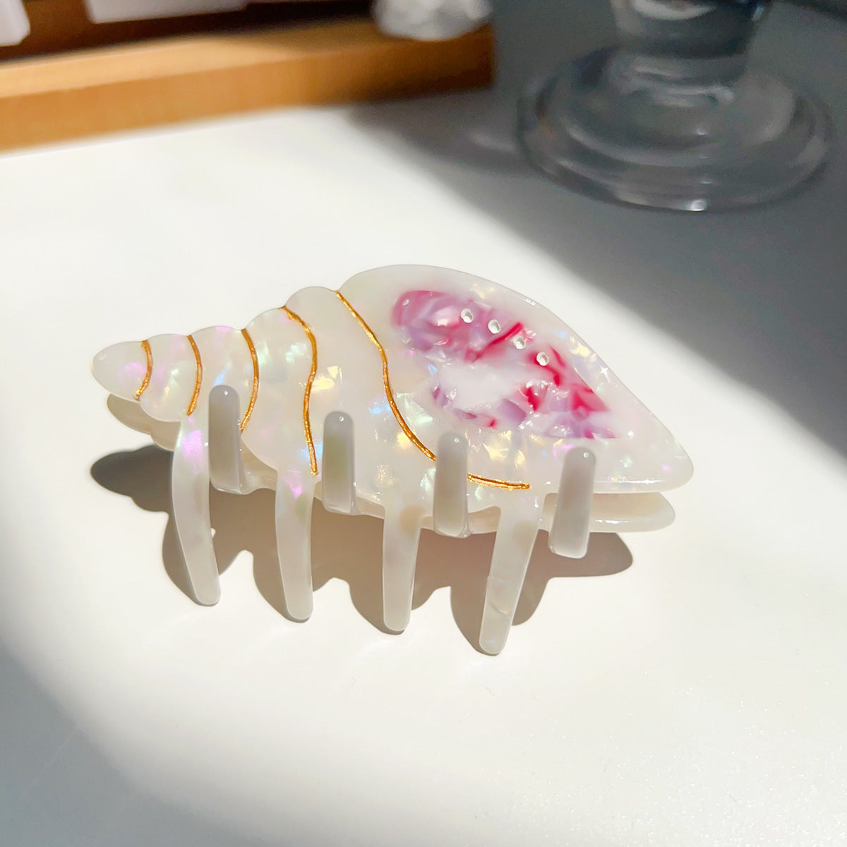 Summer Acetate Conch Barrettes Cute