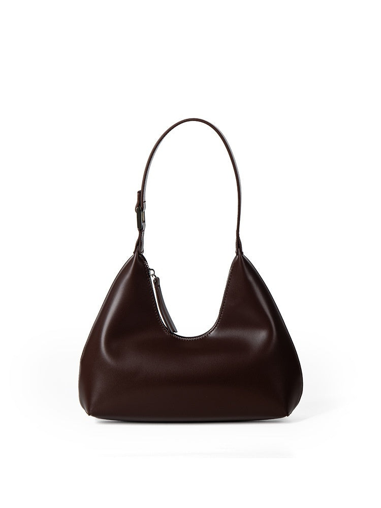 Korean Niche Design One Shoulder Underarm Baguette Bag