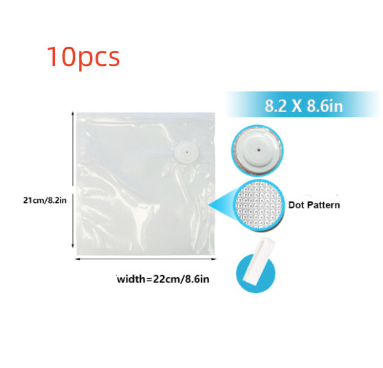 Commercial White Plastic Air Valve Compression Bag