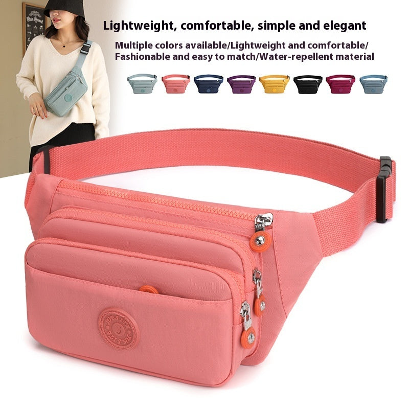 Solid Color Leisure Fashion Waist Bag Simple Special-interest Design Outdoor