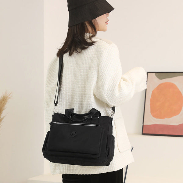Fashion Trendy One-shoulder Bag Multi-layer Waterproof Nylon Women Hanzuva