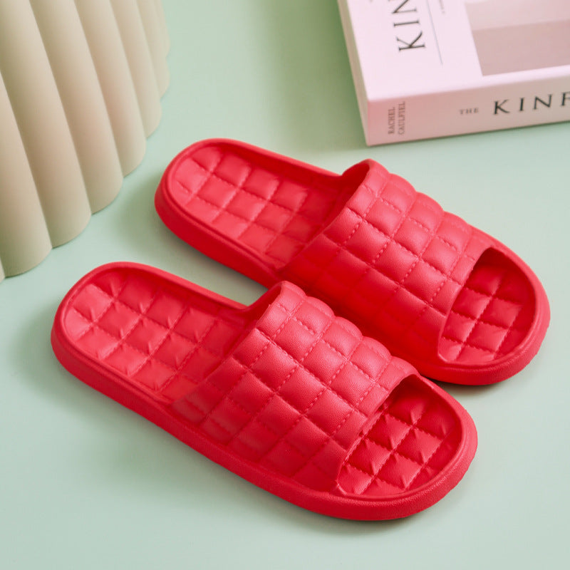 Couple Summer Slippers Bathroom Non-Slip Home Shoes Men And Women Hanzuva