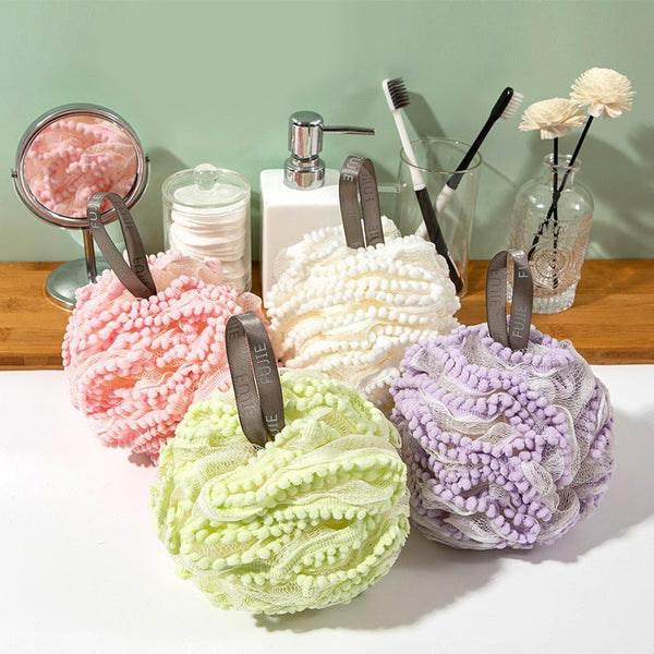Independent High-end Large Bath Pearl Loofah Independent Packaging Bath Foaming Durable Shower Ball Hanzuva