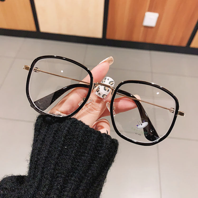 Myopia Glasses Frosted Trend Hot Style Fashion Undressed Photo Show Face Small Glasses Frame