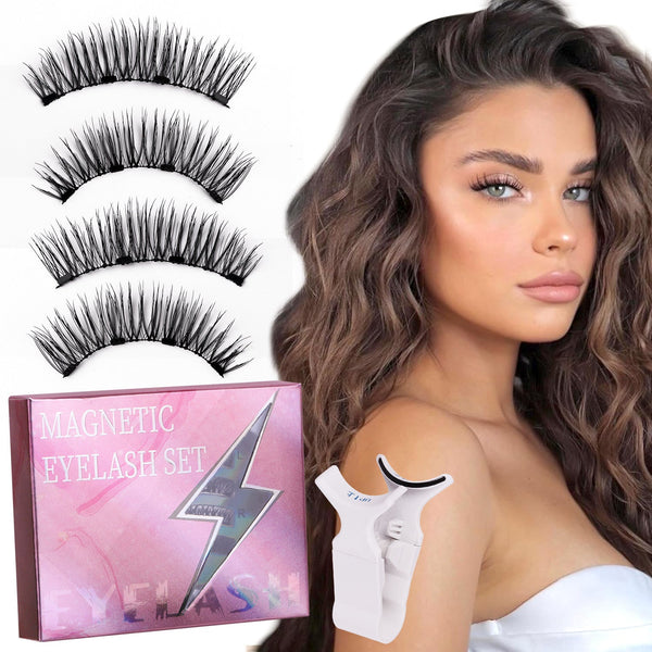 Magnetic False Eyelashes Upgraded Positioning Model Suit Thick Hanzuva