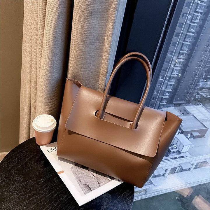 Fashion Women Shoulder Bags Large Capacity Handbags Simple Retro Tote Bags Solid Color Famous Brand High Quality Bags Hanzuva