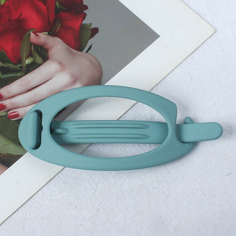 Simple Retro Hair Band Oval Barrettes