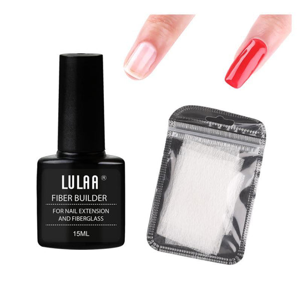 Nail Extension Fiber Set Nail Extension Gel Repair Liquid Paper-free Support Sheet Hanzuva