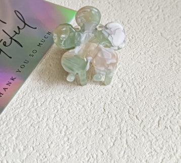 Acetate Premium Sense Vintage Green Grab Clip Female