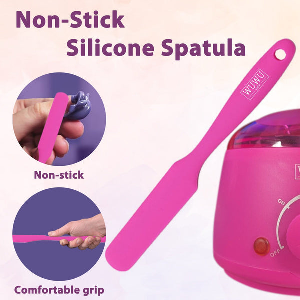 WUWUVISTA Non-stick Wax Silicone Spatula Hair Removal Accessories Easy To Clean And Reusable Large Area Hair Removal Wax Scraper Hanzuva