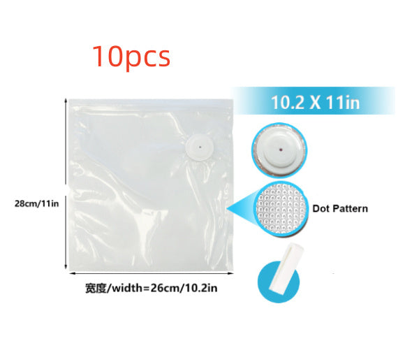 Commercial White Plastic Air Valve Compression Bag