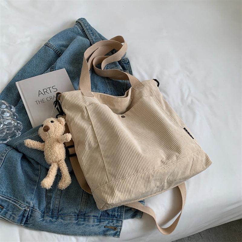 Corduroy Messenger Bag All-match Student Shoulder