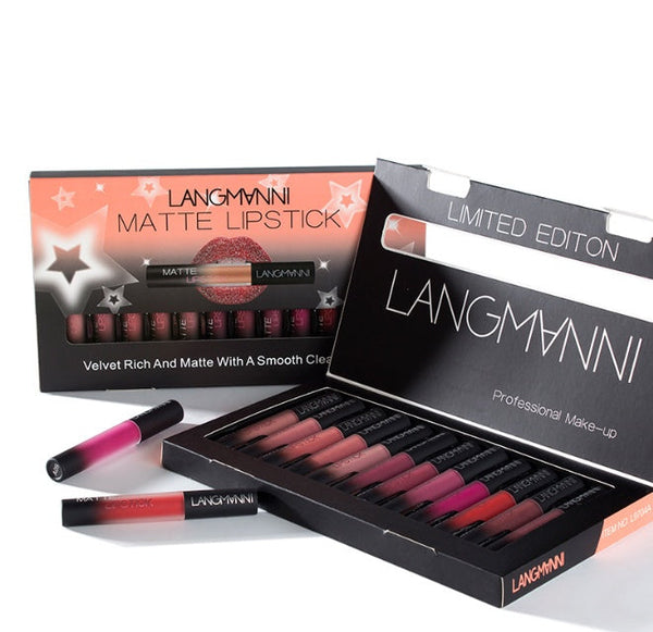 Matte Lipstick Waterproof Long-lasting Velvet Lipstick Set Hanzuva