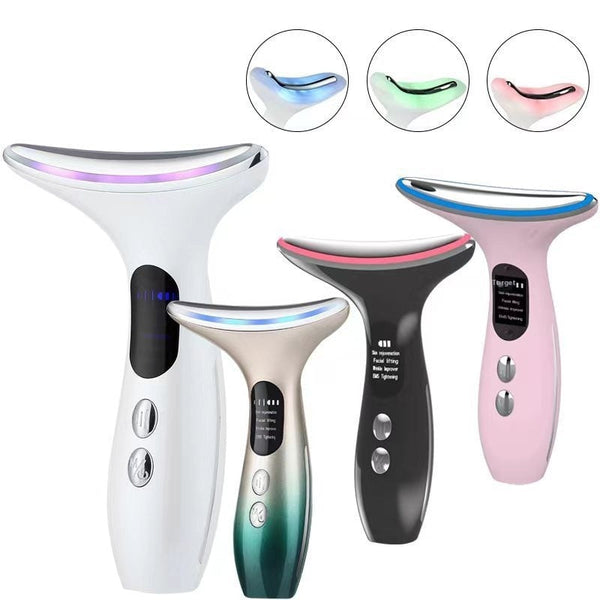 Color Light Massage Neck Beauty Instrument Neck-removing Pattern Magic Pattern Artifact Face Color Light Lifting And Tightening Micro-current Beauty Instrument Hanzuva