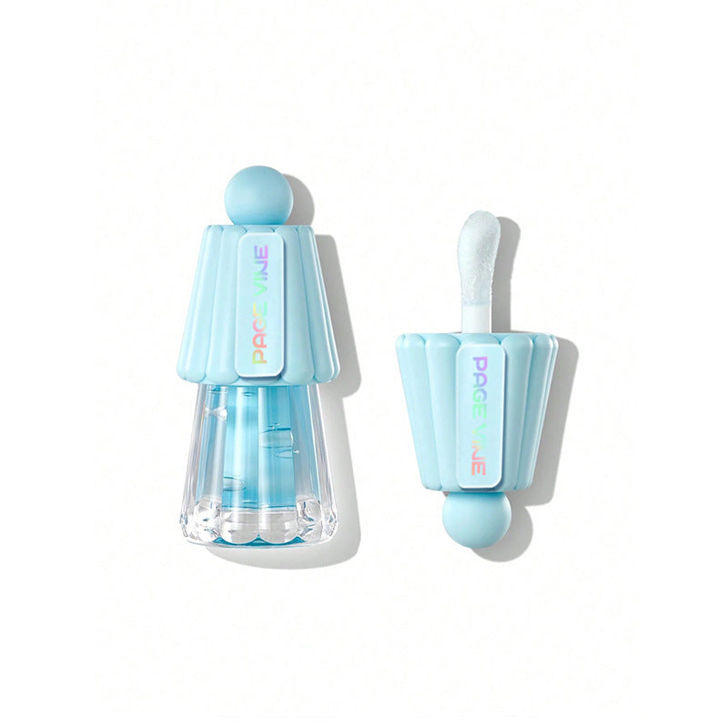 Jelly Big Brush Lip Gloss Moisturizing Lasting Fade Lip Lines