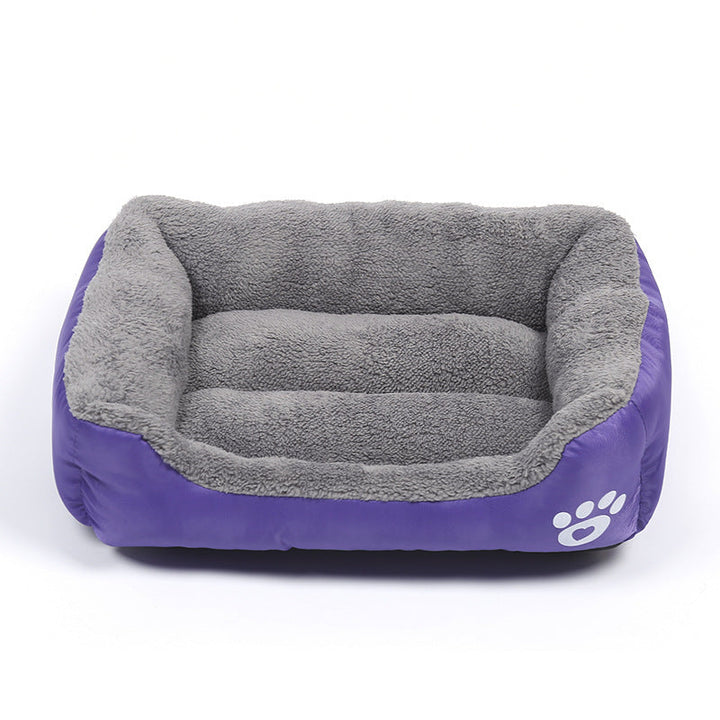 Dog Kennel Four Seasons Universal Footprint Cotton Wool Pet Kennel Candy Color Square Kennel Mats Universal Cross-Border Supply For Large, Medium And Small Dogs Hanzuva
