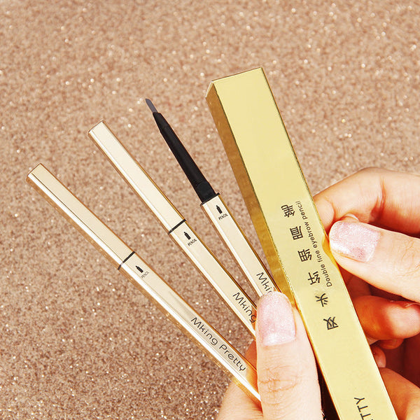 Double-headed Triangle Ultra-fine Double-headed Eyebrow Pencil Hanzuva